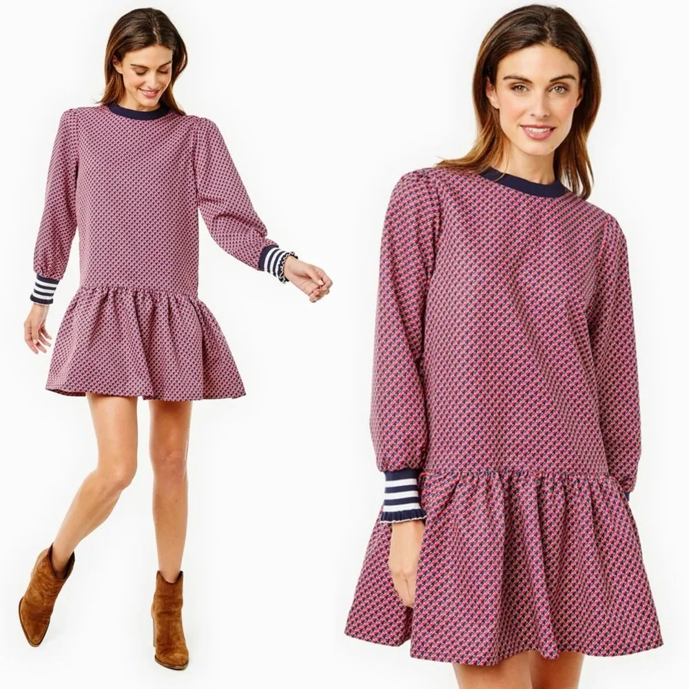 NWT Addison Bay Active Crepe Vine Dress Sz M - Picture 1 of 12